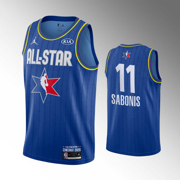Camiseta Domantas Sabonis 11 All Star 2020 Azul Hombre